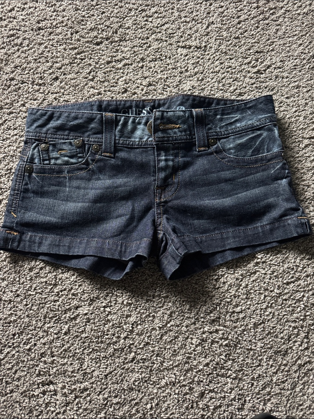 GUESS Indigo Denim Cuffed Women's Shorts